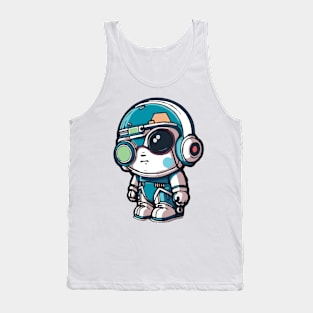 Space bunny in helmet Tank Top